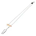 Wire rope with snap hook, 115-200 cm