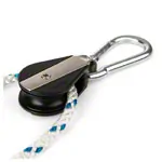 Wire rope with snap hook, 115-200 cm