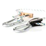 Wire rope with snap hook, 115-200 cm