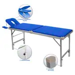 portable massage table Robusta ST, incl. head rest + arm rest, 170/210x65x70-82 cm