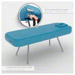 NUBIS Inflatable Massage Table Pro 2.0, L x W x H 190 x 75 x 58-80 cm