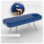 NUBIS Inflatable massage table Pro 2.0, incl. stool 35 x 60 cm