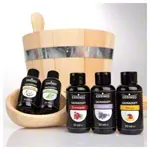 Image shows CosiMed sauna fragrance set summer breeze, 5 bottles of 50 ml