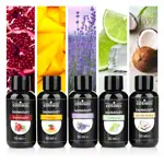 Image shows CosiMed sauna fragrance set summer breeze, 5 bottles of 50 ml