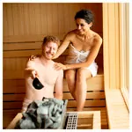 Image shows tester set sauna fragrances, 5 bottles of 50 ml