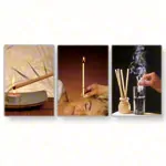 Ear candles traditional, honey-sage chamomile, 1 pair