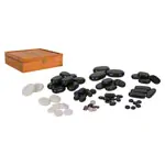 Hot Stone Set large incl. heating appliance and 68 stones, 70-pcs.