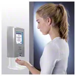 Disinfectant dispenser set CleanSafe touchless, stainless steel, Sterillium and collecting tray