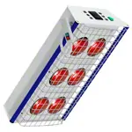 Red light emitters TGS Therm 6 wall model incl. dimmer