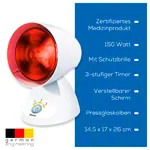 BEURER Infrared lamp IL 35 with time stop, 150 watts