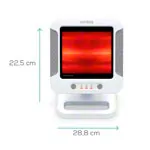 Image shows BEURER IL 60 infrared radiant heater with time stop, 300 watts