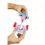 Snap skull, 18-piece, colourful