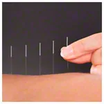 Acupuncture needles with metal handle, 0.25x20 mm, 100 pieces
