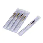 Acupuncture needles with plastic handle, 0.30x50 mm, 100 pieces
