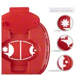 Needle disposal box 1.5 l, Multi-Safe twin plus, oval opening,  179x176 mm