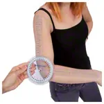 Goniometer protractor, leg length 20 cm