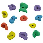 Climbing hold set medium, 10-piece.