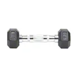 Hex rubber compact dumbbell, 1 kg, piece