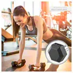 Hex rubber compact dumbbell, 1 kg, piece