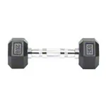 Hex rubber compact dumbbell, 2 kg, piece