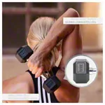 Hex rubber compact dumbbell, 3 kg, piece