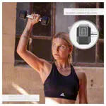 Hex rubber compact dumbbell, 4 kg, piece
