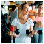 Hex rubber compact dumbbell, 4 kg, piece