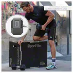 Hex rubber compact dumbbell, 10 kg, piece