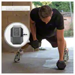 Hex rubber compact dumbbell, 12,5 kg, piece