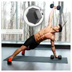Hex rubber compact dumbbell, 12,5 kg, piece