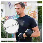 Hex rubber compact dumbbell, 17,5 kg, piece