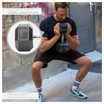 Hex rubber compact dumbbell, 20 kg, piece