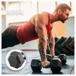 Hex rubber compact dumbbell, 20 kg, piece