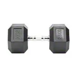 Hex rubber compact dumbbell, 25 kg, piece