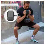 Hex rubber compact dumbbell, 25 kg, piece