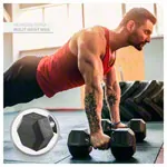 Hex rubber compact dumbbell, 30 kg, piece