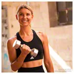 Chrome dumbbell set, 1-10 kg, 10 pieces