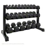 Compact dumbbell stand XL 3 steps, 119x50x76 cm