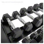 Compact dumbbell stand XL 3 steps, 119x50x76 cm