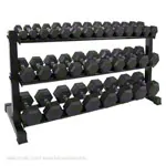 Compact dumbbell stand XXL 3 steps, 162x59x82 cm