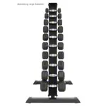 Dumbbell stand for 20 dumbbells, 74 x 67,5 x 128 cm