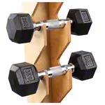 Wall mount set incl. Hex compact dumbbells, 1-6 kg, 6 pieces