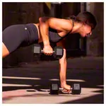 Wall mount set incl. Hex compact dumbbells, 1-6 kg, 6 pieces