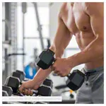 Dumbbell stand set with 12 pairs Hex dumbbells, 1-15 kg, LxWxH 119x50x76 cm