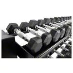 Compact dumbbell stand set with 16 pairs of dumbbells, 1-25 kg, 162x59x82 cm