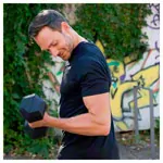 Compact dumbbell stand set with 16 pairs of dumbbells, 1-25 kg, 162x59x82 cm