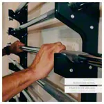 Sport-Tec barbell holder for wall mounting for 6 barbells