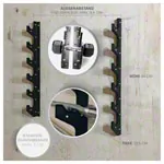 Sport-Tec barbell holder for wall mounting for 6 barbells