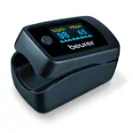 BEURER measuring device set, 2-piece, upper arm blood pressure monitor BM 58 + finger pulse oximeter PO 45