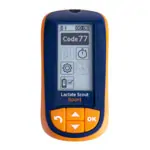 Image shows Lactate SCOUT Sport Solo, hand-held measuring device with integrated Bluetooth